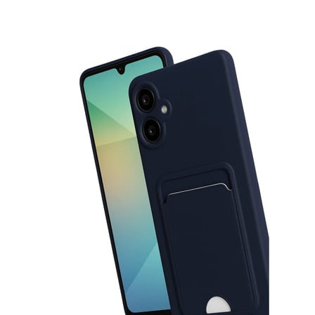 Samsung Galaxy A07 4G Kelvin Kartvizitli Silikon - Lacivert