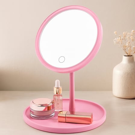 Dokunmatik Led Makyaj Aynası Usb Şarjlı 3 Kademe 17.5Cm 360°