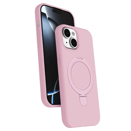 Apple Iphone 14 Regal Magsafe Standlı Kapak - Açık Pembe