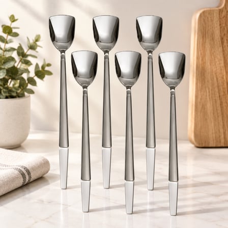 Kartelalı Dondurma Kaşığı 6'Lı