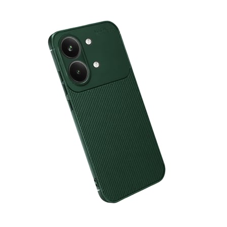 Xiaomi Poco X8 Pro Max Auto Focus Karbon Kapak - Koyu Yeşil