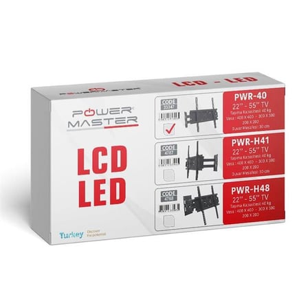 Pm-40 Kilitli 22’’-55’’ Lcd-Led-Plazma Tv Duvar Askı Aparatı