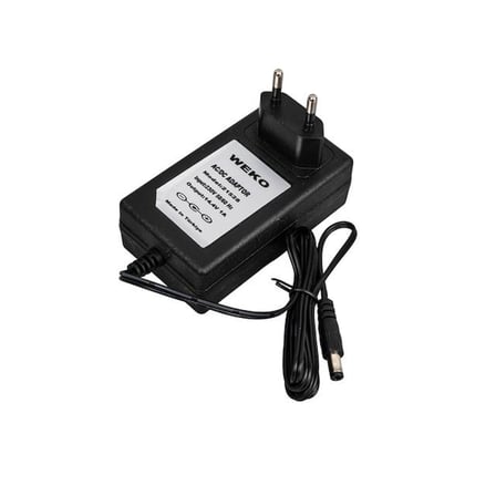 Weko 14.4 Volt - 1 Amper 5.5*2.5 Uçlu Plastik Işıklı Kasa Priz Tip Adaptör
