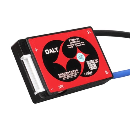 Daly 13S 48V 40A Li-Ion Lityum Batarya Akü Pasif Balanslı Bms Kartı - Ntc Sıcaklık Sensörlü