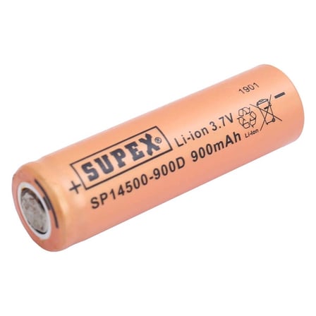 Sp14500-900D 3.7V 14500 Model 900Mah Li-İon Düz Kafa Pil