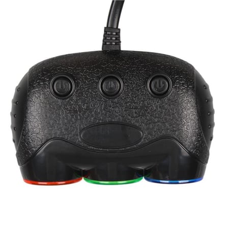 Olesson 1633 12-24V Tek Usb Girişli 120W 80Cm Kablolu Dijital Voltaj Ekranlı 3’Lü Araç Çakmak Çoklay