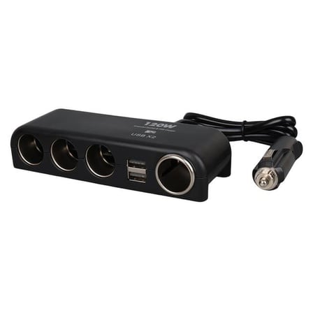 Olesson 1525 12-24V Çift Usb’Li 120W 80Cm Kablolu 4’Lü Araç Çakmak Çoklayıcı