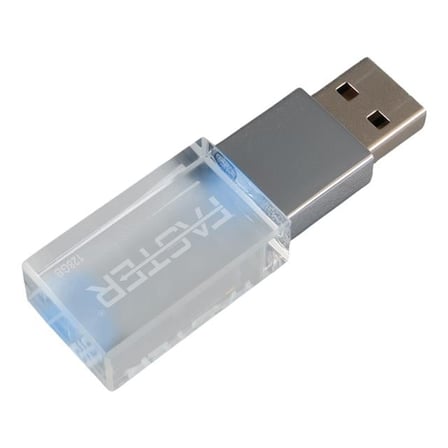 Faster 128 Gb Mimi Serisi Usb 3.0 Yüksek Hızlı Mavi Işıklı Metal Flash Bellek