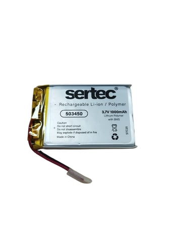503450 3.7V 1000 Mah Li-Polymer Pil (Devreli/1.5A)