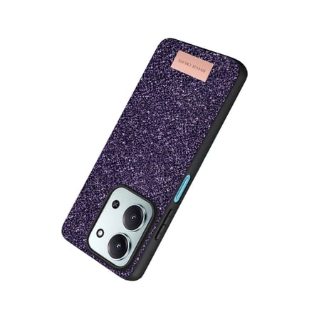 AKLLIBYİ98 Onegif Xiaomi Redmi 15c 4g Bright Simli Kapak - Derin Mor HMNG98