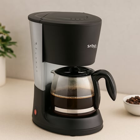 AKLLIBYİ98 2in1 Filtre Kahve ve Çay Makinesi 1.2L Cam Hazneli HMNG98