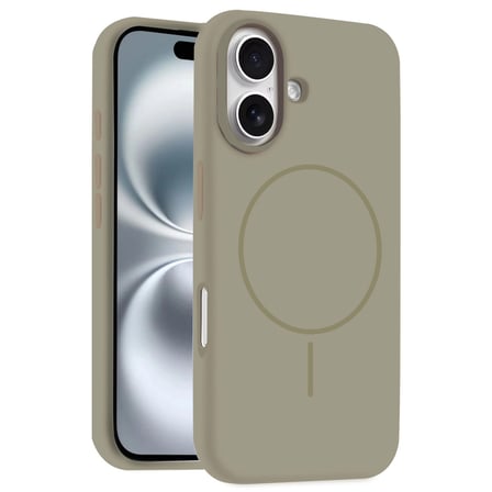 AKLLIBYİ98 Joko Apple Uyumlu İphone 16 Plus Kılıf Jully Magsafe Kapak - Çöl Titanyum HMNG98