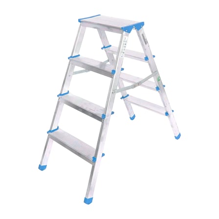 AKLLIBYİ98 Alüminyum Çift Basamaklı Merdiven 92 cm (4+4) HMNG98