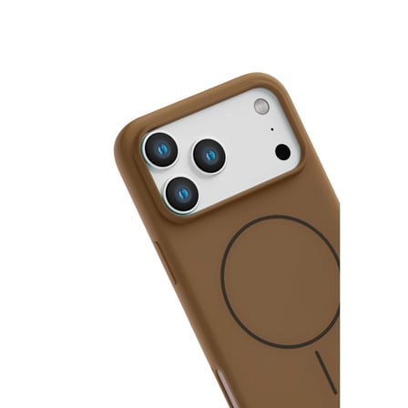 AKLLIBYİ98 Joko Apple Uyumlu İphone 17 Pro Max Jully Magsafe Kapak - Kahverengi HMNG98