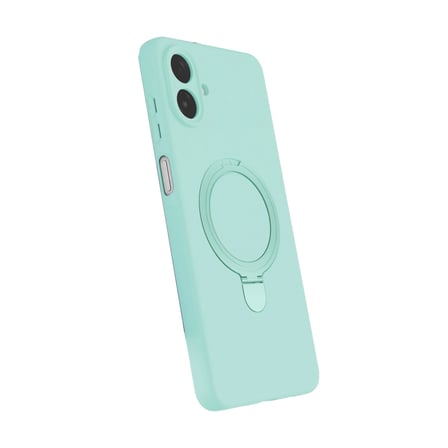 AKLLIBYİ98 Samsung Galaxy A07 4g Regal Magsafe Standlı Kapak - Su Yeşili HMNG98