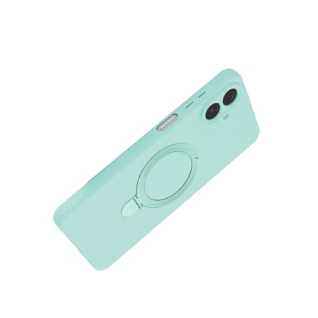 AKLLIBYİ98 Samsung Galaxy A07 4g Regal Magsafe Standlı Kapak - Su Yeşili HMNG98