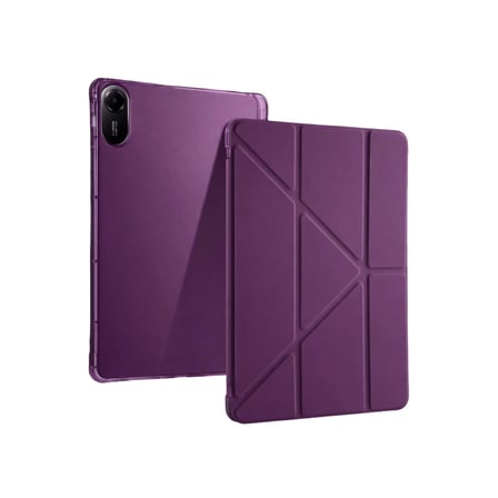 AKLLIBYİ98 Xiaomi Redmi Pad 2 Kalemlikli Mars Tablet Kılıfı - Mürdüm HMNG98