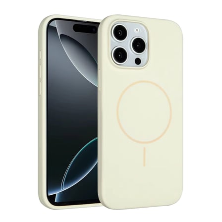 AKLLIBYİ98 Joko Apple İphone 15 Pro Max Kılıf Jully Magsafe Kapak - Bej HMNG98