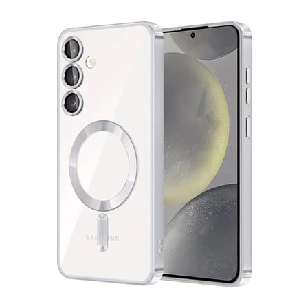 AKLLIBYİ98 Samsung Uyumlu Galaxy A26 Kross Magneticsafe Kapak - Gümüş HMNG98