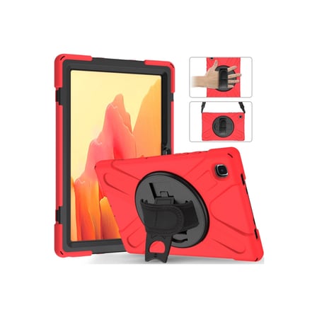 AKLLIBYİ98 Samsung Galaxy T500 Tab A7 10.4 Kılıf Amazing Tablet Kapak - Kırmızı HMNG98