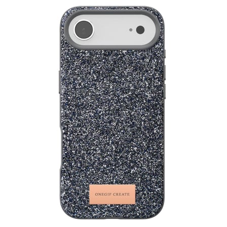 AKLLIBYİ98 Onegif Apple Uyumlu İphone 17 Air Bright Simli Kapak - Gümüş HMNG98