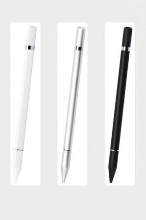 AKLLIBYİ98 Dokunmatik Stylus Kalem Pen 110 - Gümüş HMNG98