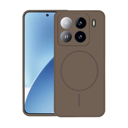 AKLLIBYİ98 Joko Xiaomi Mi 15 Pro Kılıf Jully Magsafe Kapak - Kahverengi HMNG98