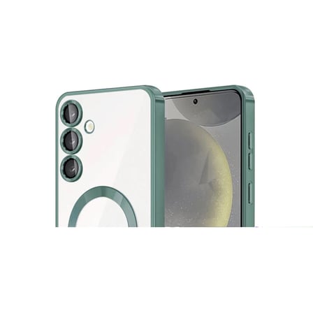 AKLLIBYİ98 Samsung Uyumlu Galaxy A36 Kross Magneticsafe Kapak - Koyu Yeşil HMNG98