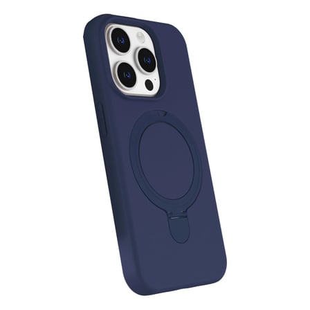 AKLLIBYİ98 Apple İphone 15 Pro Max Regal Magsafe Standlı Kapak - Lacivert HMNG98