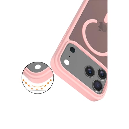 AKLLIBYİ98 Joko Apple Uyumlu İphone 17 Pro Jota Magsafe Kapak - Pudra HMNG98