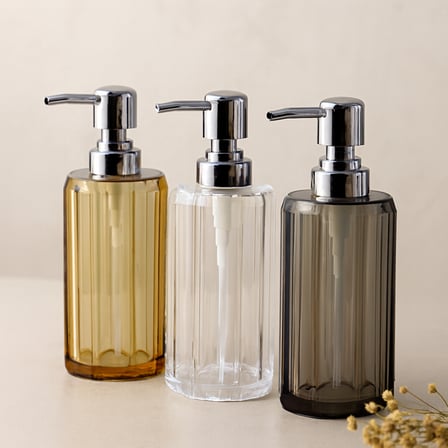AKLLIBYİ98 200 ml Sekizgen Akrilik Mika Sıvı Sabunluk (Şeffaf/Renkli) HMNG98