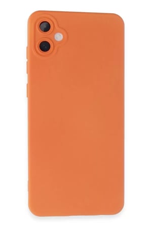 AKLLIBYİ98 Samsung Galaxy A05 Kılıf Nano içi Kadife Silikon - Turuncu HMNG98