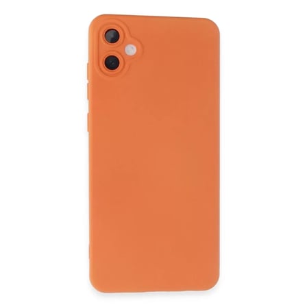 AKLLIBYİ98 Samsung Galaxy A05 Kılıf Nano içi Kadife Silikon - Turuncu HMNG98