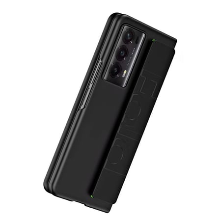AKLLIBYİ98 Huawei Honor Magic V2 Kılıf Data Kapak - Siyah HMNG98