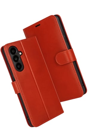 AKLLIBYİ98 Samsung Galaxy A17 5G Trend S Plus Kapaklı Kılıf - Kırmızı HMNG98