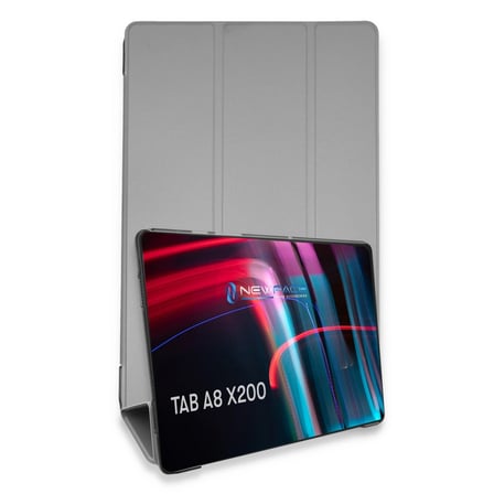 AKLLIBYİ98 Samsung Galaxy X200 Tab A8 10.5 Kılıf Tablet Smart Kılıf - Gri HMNG98