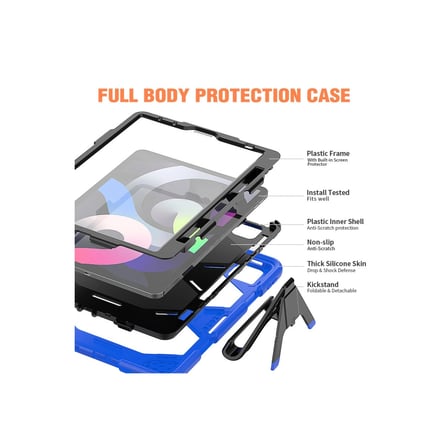 AKLLIBYİ98 Apple İpad Pro 11 (2020) Kılıf Griffin Tablet Kapak - Mavi HMNG98