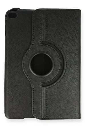 AKLLIBYİ98 Apple iPad Mini 4 Kılıf 360 Tablet Deri Kılıf - Siyah HMNG98