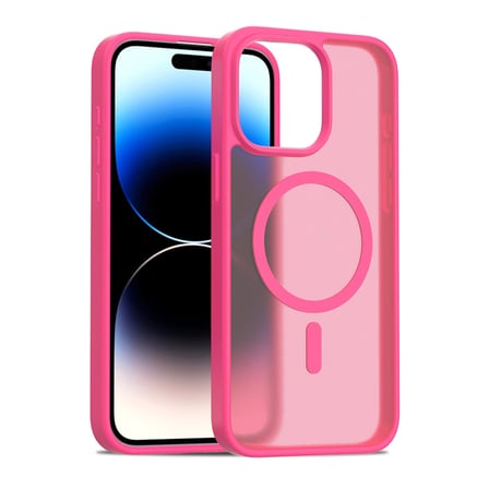 AKLLIBYİ98 Joko Apple Uyumlu İphone 15 Pro Jota Magsafe Kapak - Rose HMNG98