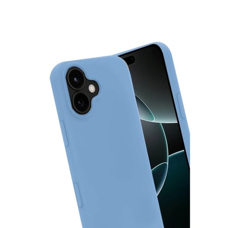 AKLLIBYİ98 Apple İphone 17 Nano İçi Kadife Silikon - Mavi HMNG98
