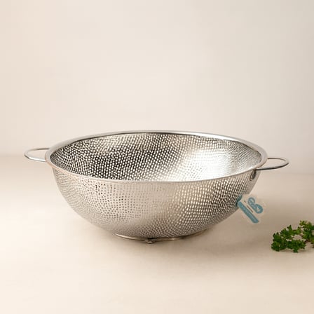 AKLLIBYİ98 28 cm İnce Tel Ayaklı Çelik Süzgeç (Metal Kulplu) HMNG98