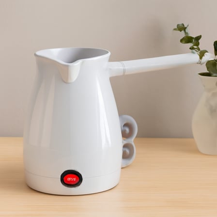 AKLLIBYİ98 Elektrikli Türk Kahvesi Cezvesi 0.4L 1000W Çift Hazneli HMNG98