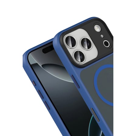 AKLLIBYİ98 Joko Apple Uyumlu İphone 17 Pro Megane Magsafe Kapak - Lacivert HMNG98