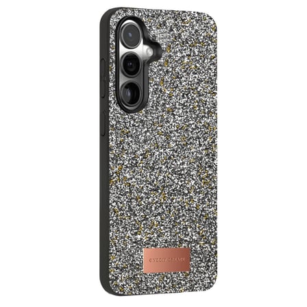 AKLLIBYİ98 Onegif Samsung Uyumlu Galaxy S25 Bright Simli Kapak - Gold HMNG98