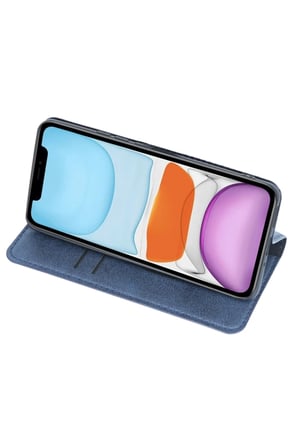 AKLLIBYİ98 Apple iPhone 11 Kılıf Trend S Plus Kapaklı Kılıf - Taba HMNG98
