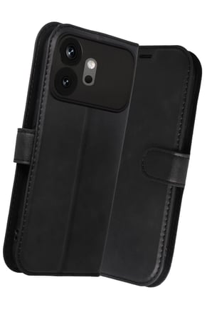 AKLLIBYİ98 Huawei Honor 600 Trend S Plus Kapaklı Kılıf - Siyah HMNG98
