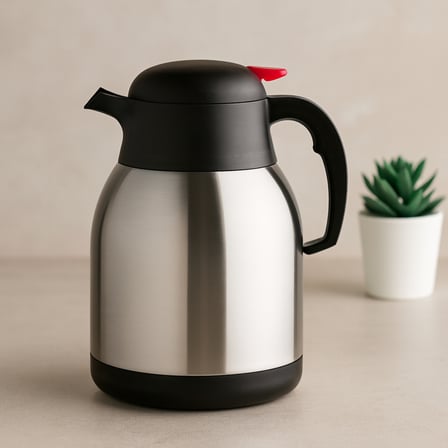 AKLLIBYİ98 Paslanmaz Çelik Termos 1.5L (304, Çift Contalı) - 12 Saat Sıcak / 24 Saat Soğuk HMNG98