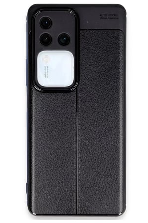 AKLLIBYİ98 Vivo V30 5G Kılıf Auto Focus Kapak - Siyah HMNG98