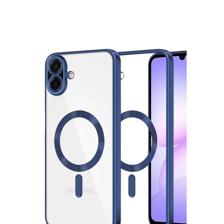 AKLLIBYİ98 Samsung Galaxy A07 4g Kross Magneticsafe Kapak - Lacivert HMNG98