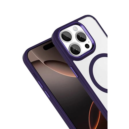 AKLLIBYİ98 Joko Apple İphone 15 Pro Max Terea Magsafe Kapak - Derin Mor HMNG98
